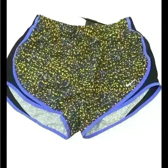 Nike Dri-Fit Shorts Womens Medium Lined Multicolor Athletic Drawstring Waist - Picture 1 of 3
